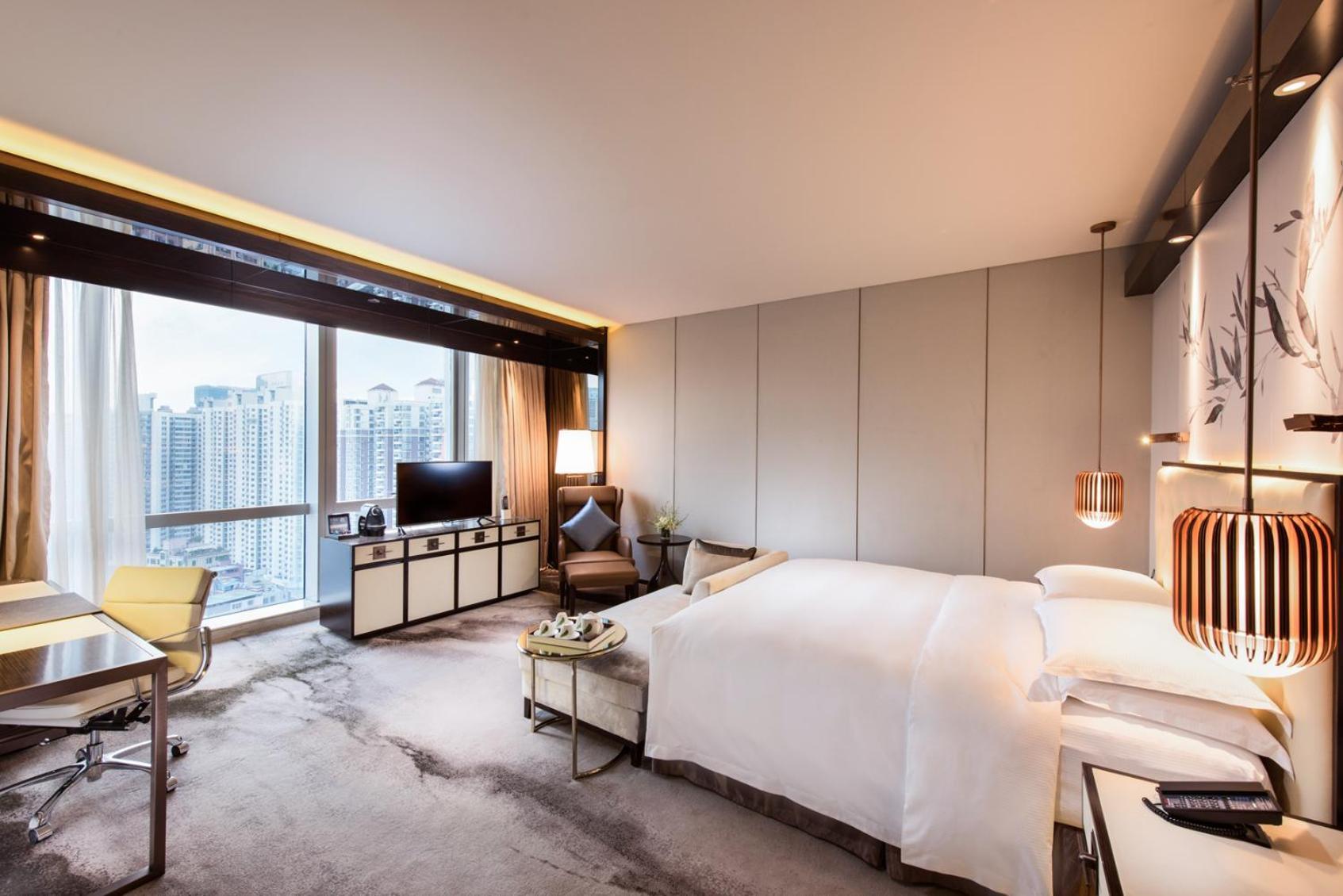 Hilton Shenzhen Futian, Metro Station At Hotel Front Door, Close To Futian Convention & Exhibition Center Exterior foto