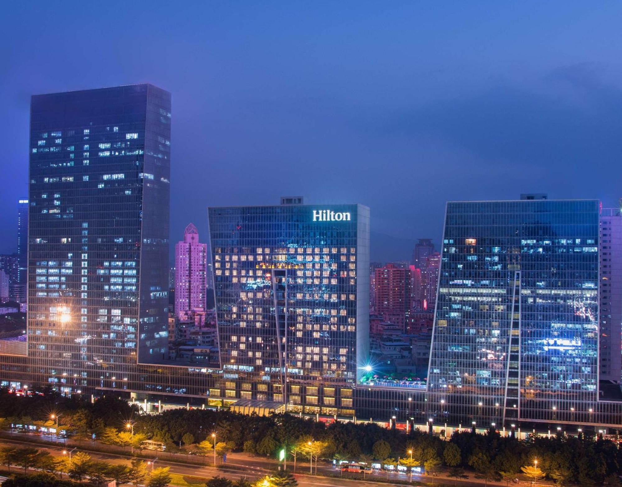 Hilton Shenzhen Futian, Metro Station At Hotel Front Door, Close To Futian Convention & Exhibition Center Exterior foto
