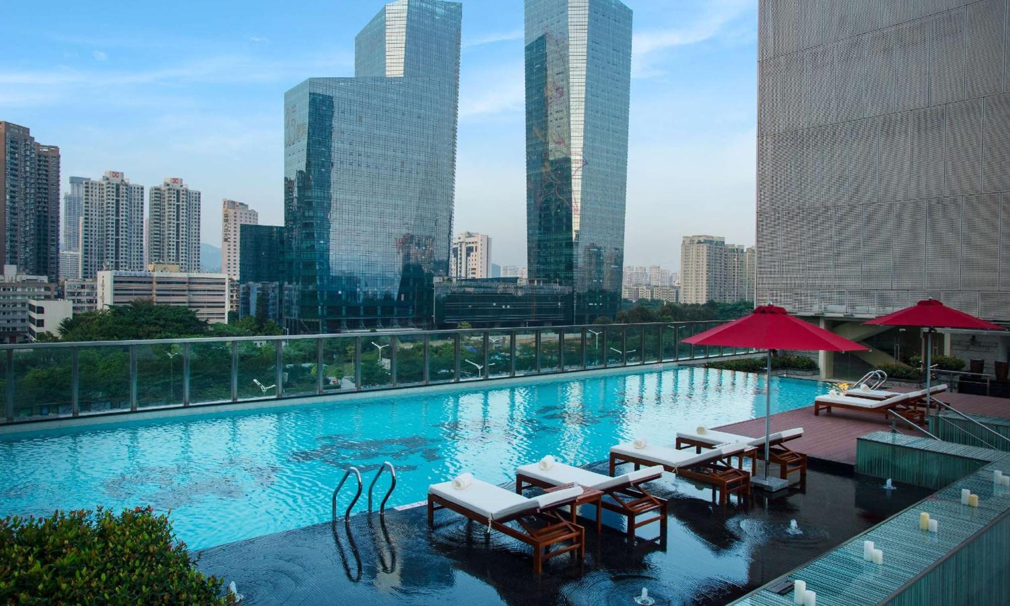 Hilton Shenzhen Futian, Metro Station At Hotel Front Door, Close To Futian Convention & Exhibition Center Exterior foto